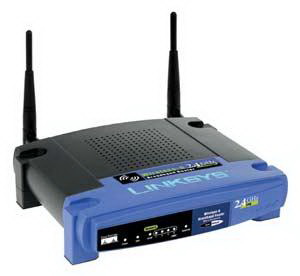 WRT54GR Linksys 11G 54MB 2.4GHZ Router with Rangebooster 4Port(PHASEOUT) (Refurbished)