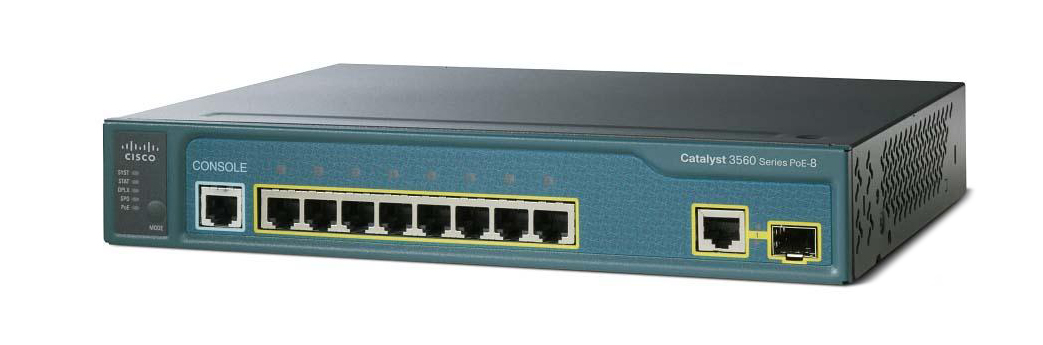 WS-C3560-8PC-S Cisco Catalyst 3560 8-Ports 10/100 Managed Ethernet Switch (Refurbished)