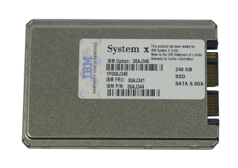 00AJ340 IBM 240GB MLC SATA 6Gbps Hot Swap Enterprise Value 1.8-inch Internal Solid State Drive (SSD)