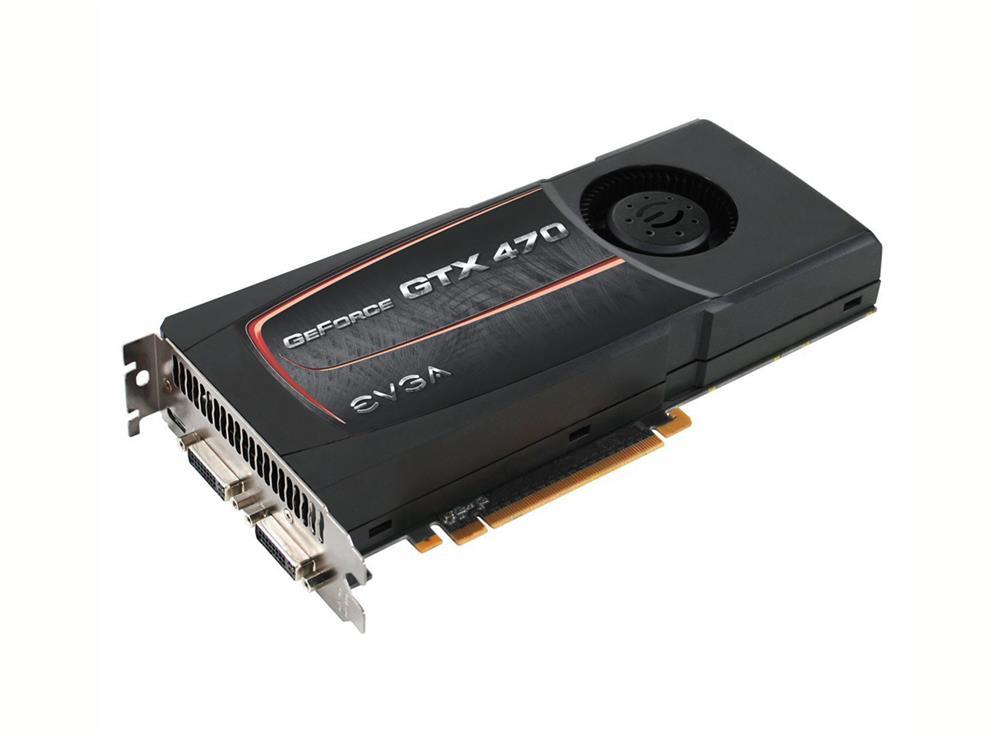 012-P3-1475-KE EVGA Nvidia GeForce GTX 470 SuperClocked 1280MB GDDR5 320-Bit HDMI / Dual DVI PCI-Express 2.0 x16 Video Graphics Card