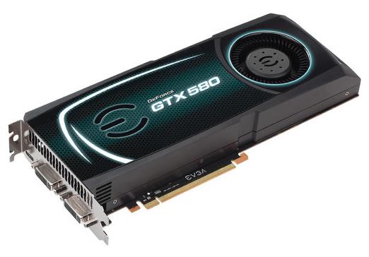 015-P3-1585-KR EVGA GeForce GTX 580 1536MB GDDR5 384-bit PCI Express 2.0 x16 Video Graphics Card