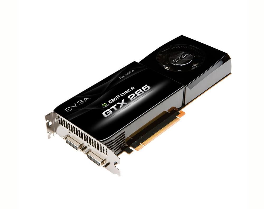 01G-P3-1080-TR EVGA Nvidia GeForce GTX 285 1GB DDR3 512-Bit PCI Express 2.0 x16 Video Graphics Card for Mac Pro 2009-2012