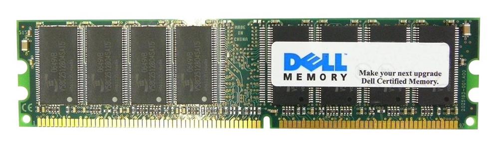 03K113 Dell 256MB PC2100 DDR-266MHz non-ECC Unbuffered CL2.5 184-Pin DIMM 2.5V Memory Module
