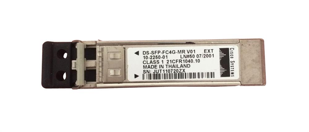 10-2250-01 Cisco DS-SFP-FC4G-MR 4Gbps Fibre Channel Single-Mode Fiber 4km 1310nm Duplex LC Connector SFP Transceiver Module