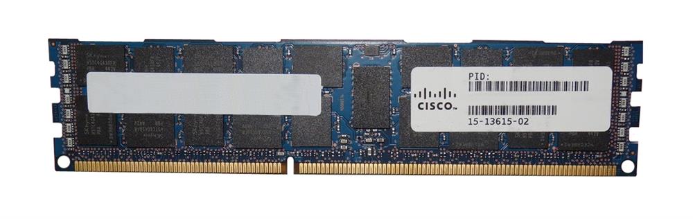 15-13615-02 Cisco 16GB PC3-12800 DDR3-1600MHz ECC Registered CL11 240-Pin DIMM 1.35V Low Voltage Dual Rank Memory Module
