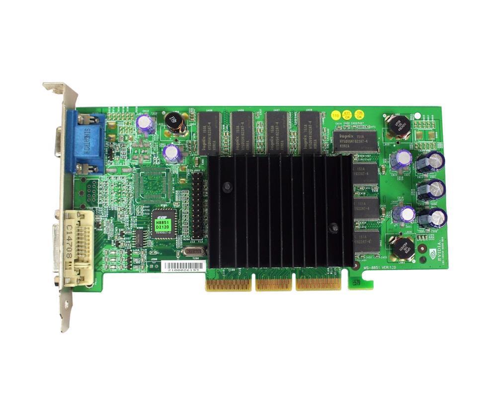 180-10050-0100-C02 Nvidia 64MB Agp Video Graphics Card With Vga Dvi and Tv Out