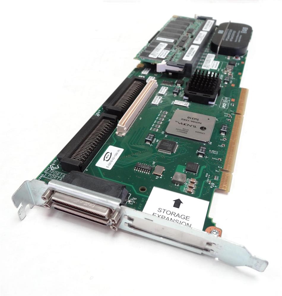 309520-001 HP Smart Array 6402 128MB Cache Ultra-320 SCSI Dual Channel PCI-X 0/1/5/10 RAID Controller Card