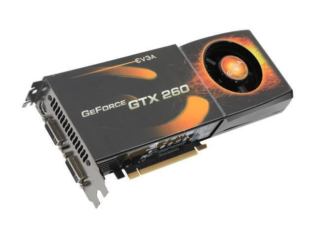 896-P3-1262-CR EVGA GeForce GTX 260 896MB GDDR3 448-Bit PCI-Express 2.0 x16 HDCP Ready/ SLI Supported Video Graphics Card