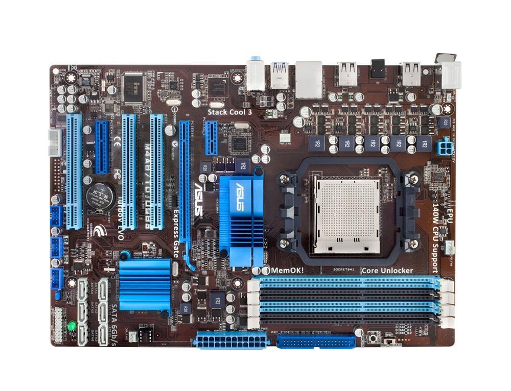 90-MIBCM5-G0EAY0WZ ASUS Socket AM3 AMD 870 + SB850 Chipset AMD Phenom II/ Athlon II Sempron 100 Series Processors Support DDR3 4x DIMM 6x SATA 6.0Gb/s ATX Motherboard (Refurbished)