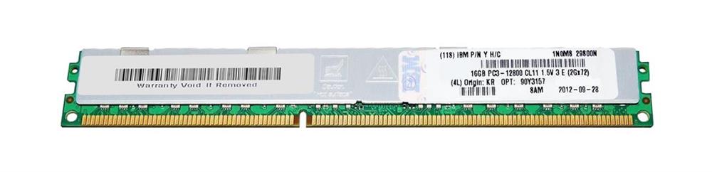 90Y3157-02 IBM 16GB PC3-12800 DDR3-1600MHz ECC Registered CL11 240-Pin DIMM Very Low Profile (VLP) Dual Rank Memory Module