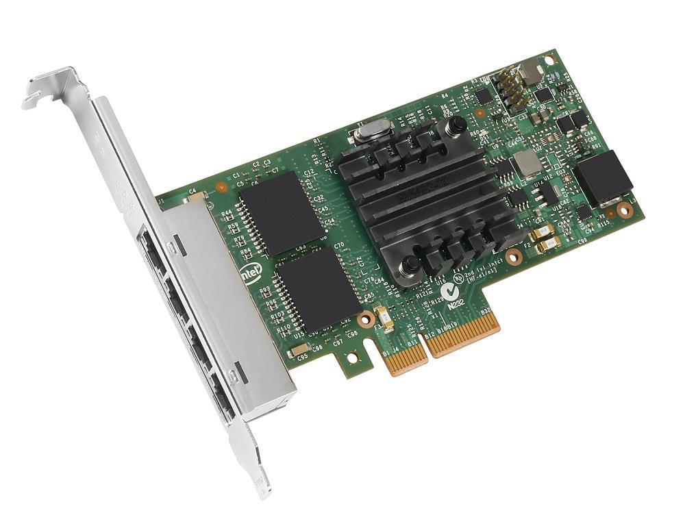 9YD6K Dell Quad-Ports RJ-45 1Gbps 10Base-T/100Base-TX/1000Base-T Gigabit Ethernet PCI Express 2.1 x4 Server Network Adapter by Intel