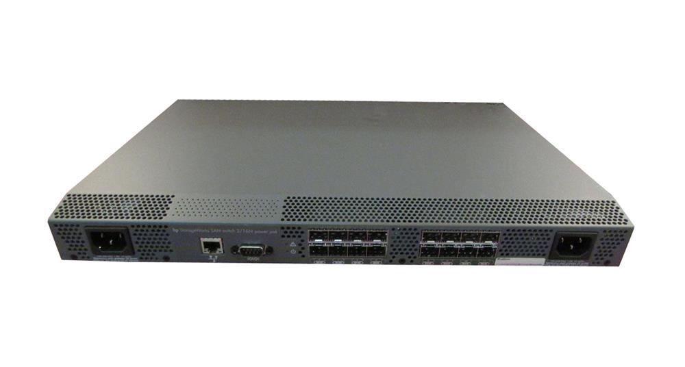 AA977A HP StorageWorks SAN Switch 2/16N Power Pack Switch 2GB Fibre Channel + 16 x SFP (empty) 1U Rack-mountable (Refurbished)