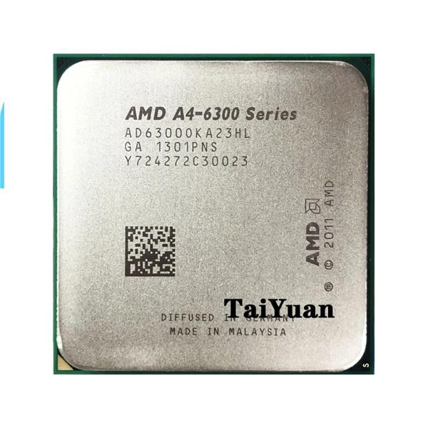 AD630BOKA23HL AMD A4-6300B Dual-Core 3.70GHz 2MB L1 Cache Socket FM2 Processor