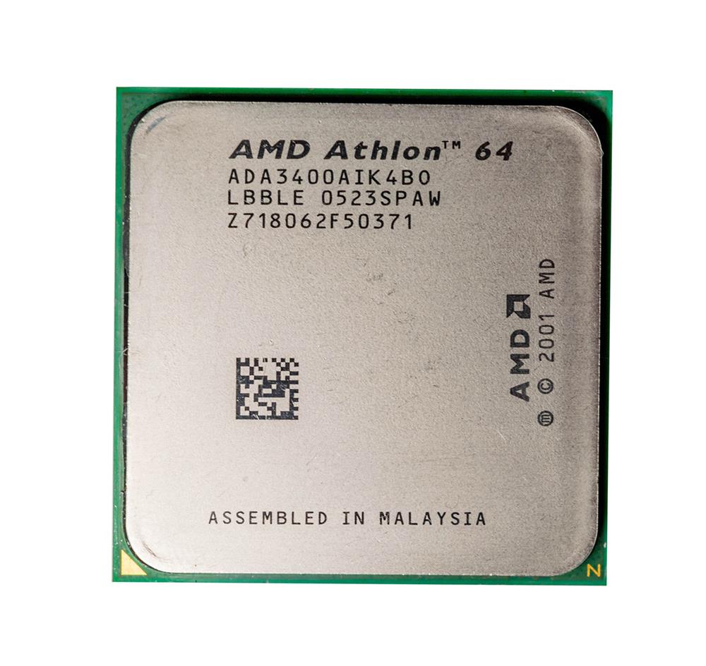ADA3400AIK4BO AMD Athlon 3400+ 2.40GHz 1600MHz FSB 512KB L2 Cache Socket 754 Desktop Processor