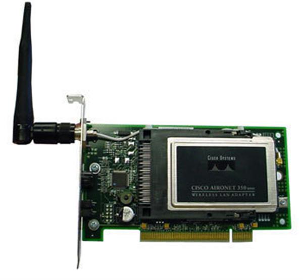 AIR-PCI352 Cisco 802.11b PCI Adapter with RP-TNC Connector, Dipole Antenna (Refurbished)