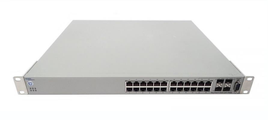 AL1001B04-E5 Nortel Gigabit Ethernet Routing Switch 5510-24T with 24-Ports 10/100/1000 Ports plus 2 SFP Ports and a 1.5 Foot Stacking Cable (Refurbished)