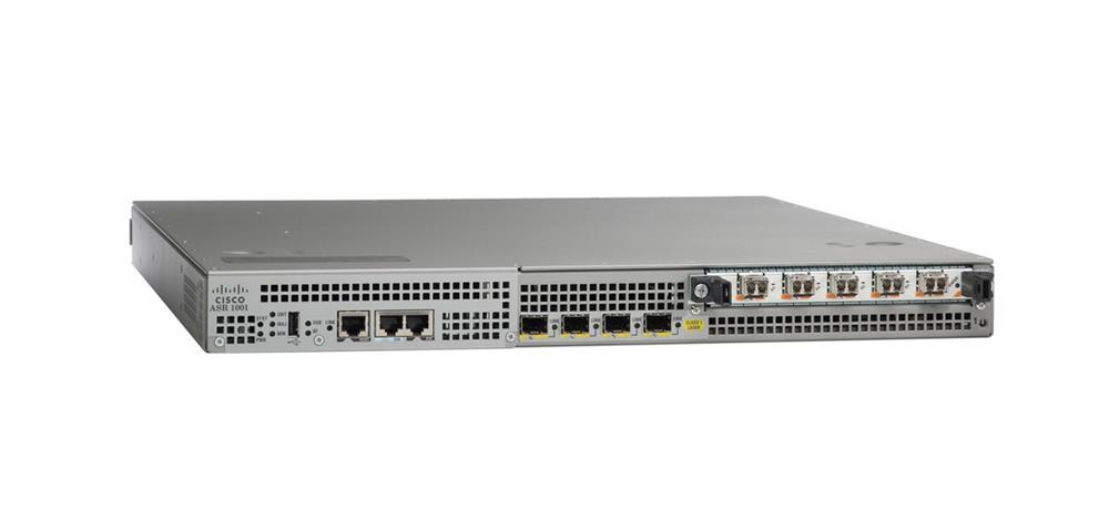 ASR1001 Cisco 1001 Aggregation Services Router 6 Slot 4 x SFP (mini-GBIC), 1 x Shared Port Adapter, 1 x Expansion Slot (Refurbished)