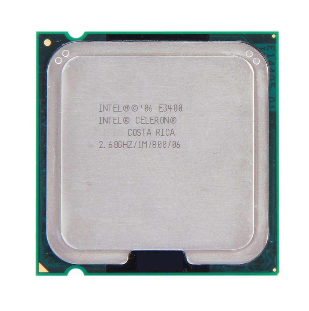 BXC80571E3400 Intel Celeron E3400 Dual Core 2.60GHz 800MHz FSB 1MB L2 Cache Socket LGA775 Desktop Processor