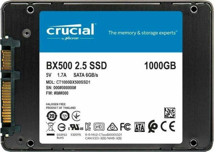 CT1000BX500SSD1 Crucial BX500 Series 1TB TLC SATA 6Gbps 2.5-inch Internal Solid State Drive (SSD)