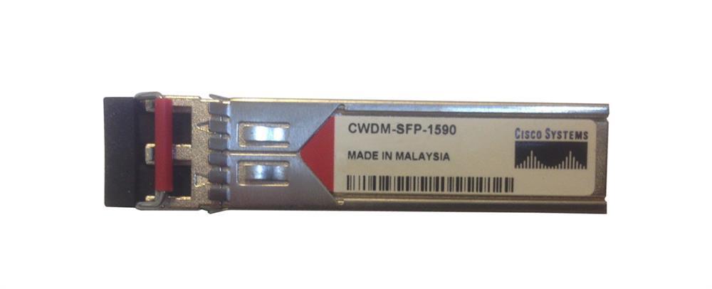 CWDM-SFP-1590-RF Cisco 1Gbps 1000Base-CWDM Fibre Channel Single-mode Fiber 80km 1590nm Duplex LC Connector SFP Transceiver Module (Refurbished)