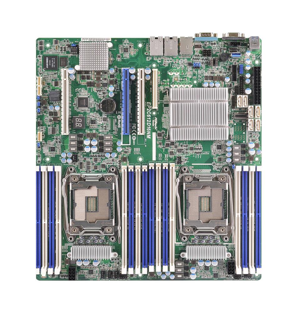 EP2C612D16NM ASRock Socket LGA 2011-R3 Intel C612 Chipset Xeon E5-2600 v3/v4 Series Processors Support DDR4 16x DIMM 6x SATA3 6.0Gb/s SSI EEB Server Motherboard (Refurbished)
