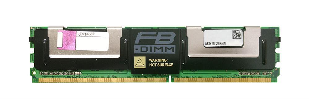 F51272F51 Kingston 4GB PC2-5300 DDR2-667MHz ECC Fully Buffered CL5 240-Pin DIMM Dual Rank Memory Module