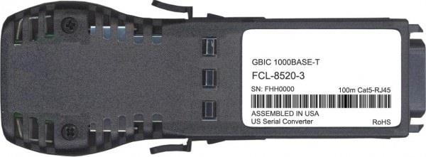 FCL-8520-3 Finisar 1.25Gbps 1000Base-T Copper 100m RJ-45 Connector GBIC Transceiver Module