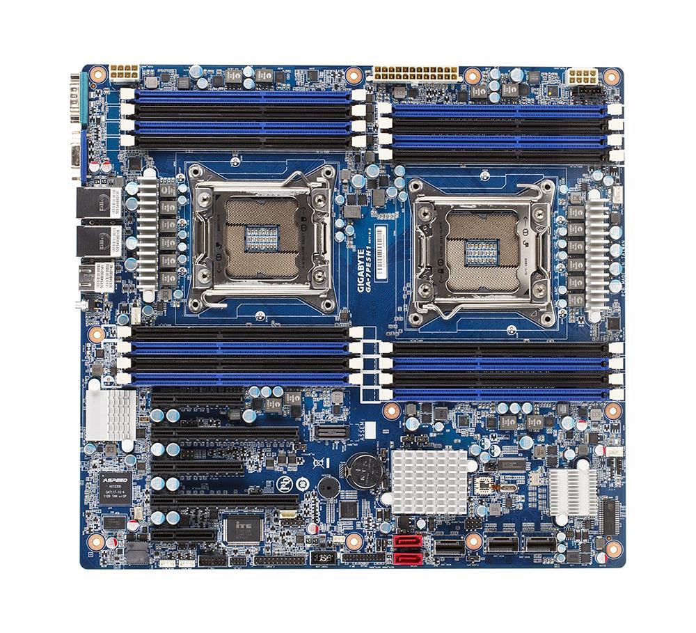 GA-7PESH1(rev.1.0) Gigabyte Dual Socket LGA 2011 Intel C602 Chipset Xeon E5-2600 v2/ E5-160 v2/ E5-2600/ E5-1600 Processors Support 16x DIMM 4x SATA 3.0Gb/s Extended ATX/ SSI EEB Motherboard (Refurbished) GA-7PESH1 (rev. 1.0)