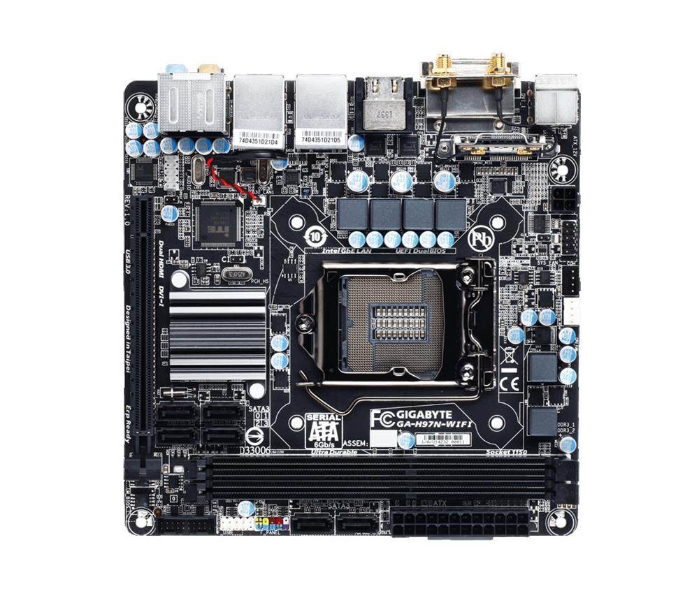GA-H97N-WIFI Gigabyte Ultra Durable Desktop Motherboard Intel H97 Express Chipset Socket H3 LGA-1150 (Refurbished)