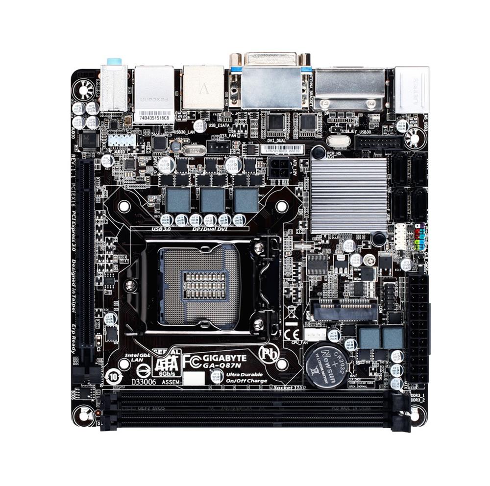 GA-Q87N Gigabyte Ultra Durable 4 Plus Desktop Motherboard Intel Q87 Express Chipset Socket H3 LGA-1150 (Refurbished)