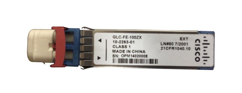 GLC-FE-100ZX Cisco 100Mbps 100Base-ZX Single-Mode Fiber 80km 1550nm Duplex LC Connector SFP Transceiver Module