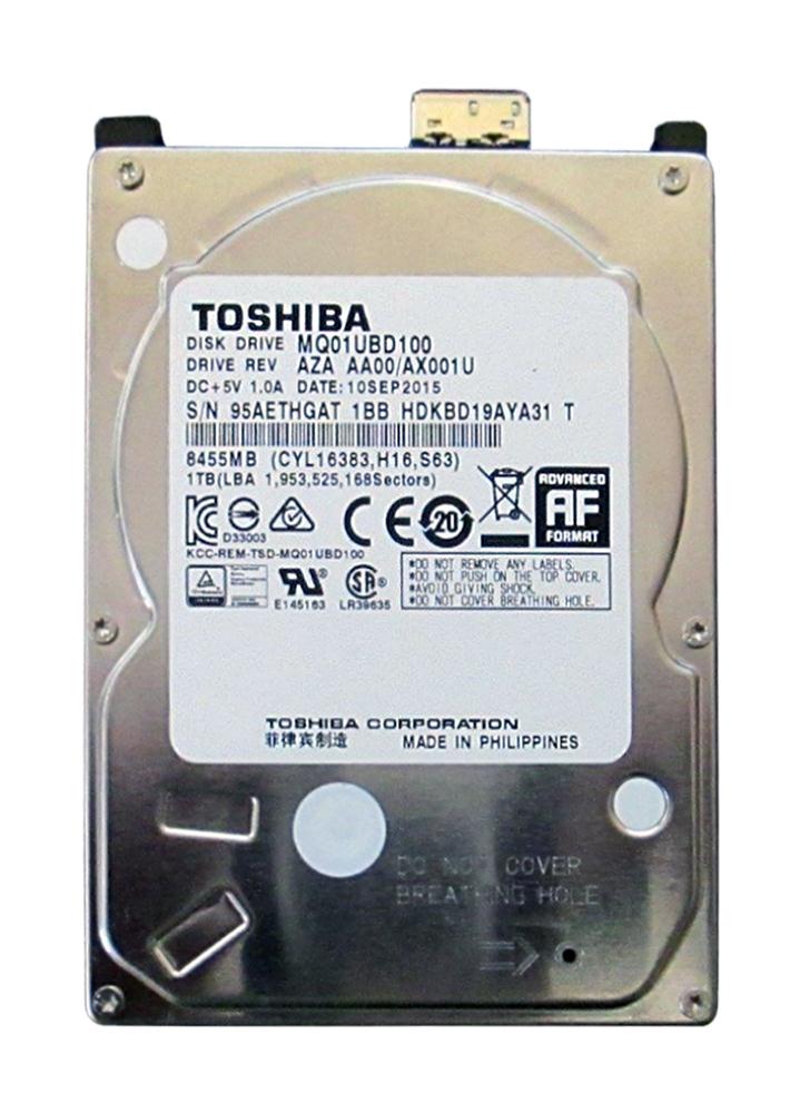 HDKBD19AYA31 Toshiba Mobile 1TB 5400RPM USB 3.0 8MB Cache 2.5-inch Internal Hard Drive