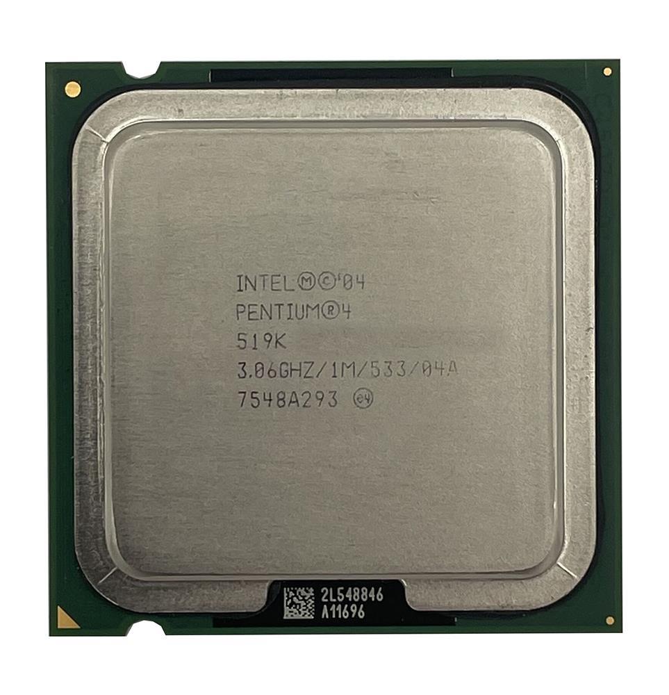 HH80547PE0831MN Intel Pentium 4 519K 3.06GHz 533MHz FSB 1MB L2 Cache Socket 775 Processor