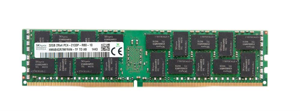 HMA84GR7MFR4N-TFTD-AB Hynix 32GB PC4-17000 DDR4-2133MHz Registered ECC CL15 288-Pin DIMM 1.2V Dual Rank Memory Module