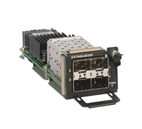 ICX7400-4X1GF Brocade Communication Icx 7450 4-Ports 1Gbps 1000Base-X Gigabit Ethernet SFP Expansion Module