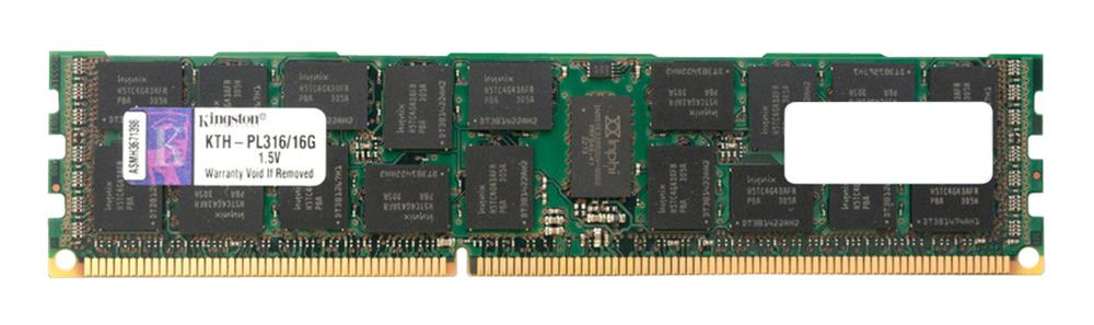 KTH-PL316/16G Kingston 16GB PC3-12800 DDR3-1600MHz ECC Registered CL11 240-Pin DIMM Memory Module for HP/Compaq 672631-B21; 684066-B21
