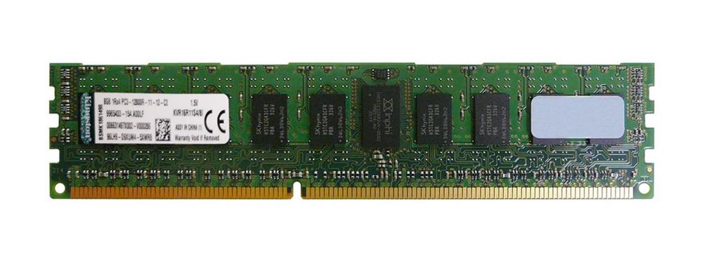 KVR16R11S4/8L Kingston 8GB PC3-12800 DDR3-1600MHz ECC Registered CL11 240-Pin DIMM Single Rank x4 Memory Module w/TS