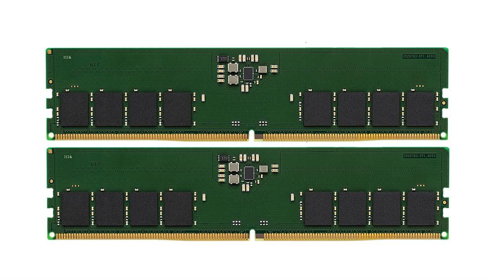KVR48U40BS6K2-16 Kingston 16GB Kit (2 X 8GB) PC5-38400 DDR5-4800MHz non-ECC Unbuffered CL40 288-Pin Dimm 1.1V Single Rank Memory