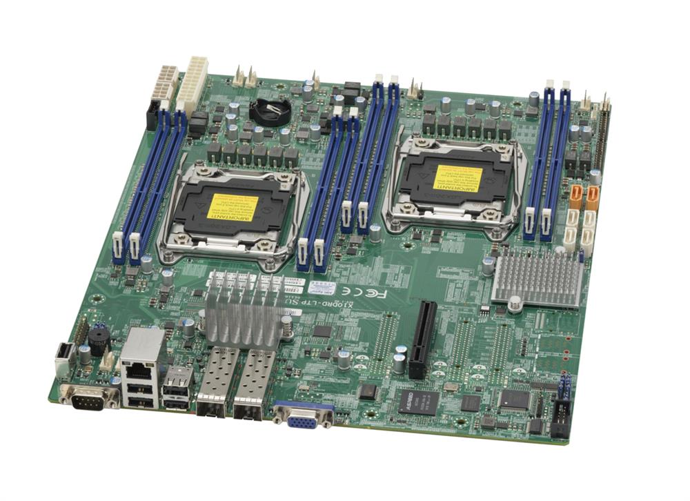 MBD-X10DRD-LTP-B SuperMicro X10DRD-LTP Dual Socket R3 LGA 2011 Xeon E5-2600 v4 / v3 Intel C612 Chipset DDR4 8 x DIMM 6 x SATA 6Gbps E-ATX Server Motherboard (Refurbished)