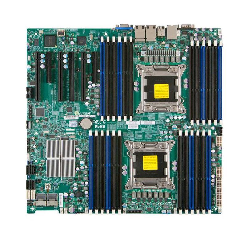 MBD-X9DR3-LN4F+-O SuperMicro X9DR3-LN4F+ Dual Socket LGA 2011 Intel C606 Chipset Xeon Processors Support DDR3 24x DIMM 4x SATA2 3.0Gb/s Extended-ATX Server Motherboard (Refurbished)