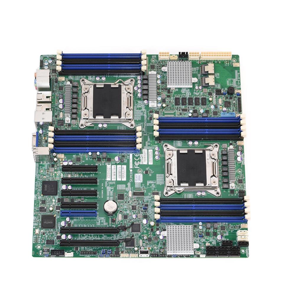 MBDX9DAX7FB SuperMicro X9DAX-7F Dual Socket LGA 2011 Intel C602 Chipset Intel Xeon E5-2600/E5-2600 v2 Processors Support DDR3 16x DIMM 8x SATA2 3.0Gb/s Enhanced Extended ATX Server Motherboard (Refurbished)