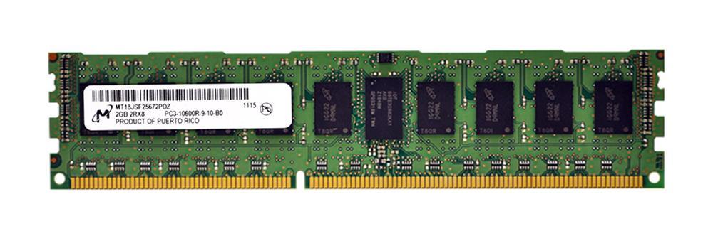 MT18JSF25672PDZ-1G6G1 Micron 2GB PC3-12800 DDR3-1600MHz ECC Registered CL11 240-Pin DIMM Dual Rank Memory Module