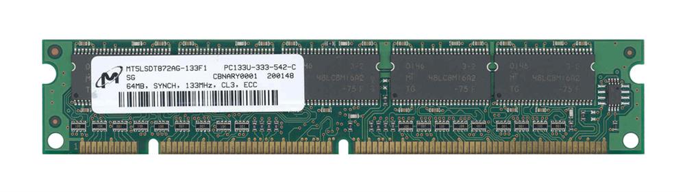 M4L-PC133X72C3-64 M4L Certified 64MB 133MHz PC133 ECC CL3 168-Pin x8 DIMM