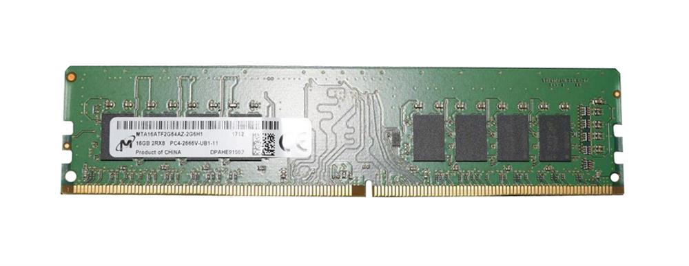 MTA16ATF2G64AZ-2G6H1 Micron 16GB PC4-21300 DDR4-2666MHz non-ECC Unbuffered CL19 288-Pin DIMM 1.2V Dual Rank Memory Module