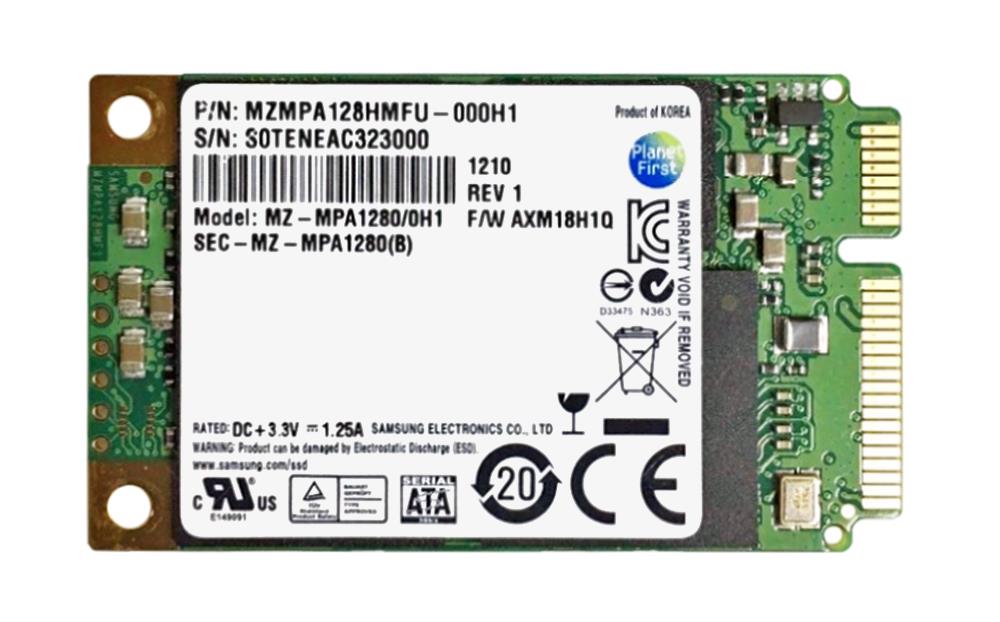MZ-MPA1280/0H1 Samsung PM810 Series 128GB MLC SATA 3Gbps mSATA Internal Solid State Drive (SSD)