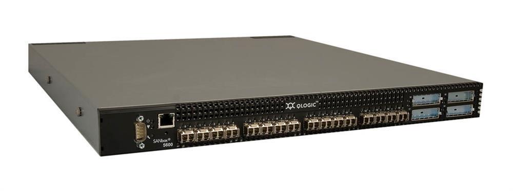 SB5602-16A-E QLogic SANbox 5602 Fibre Channel Switch 16x4GB Ports Stackable with 16 SFP and Dual Power Supply (Refurbished)