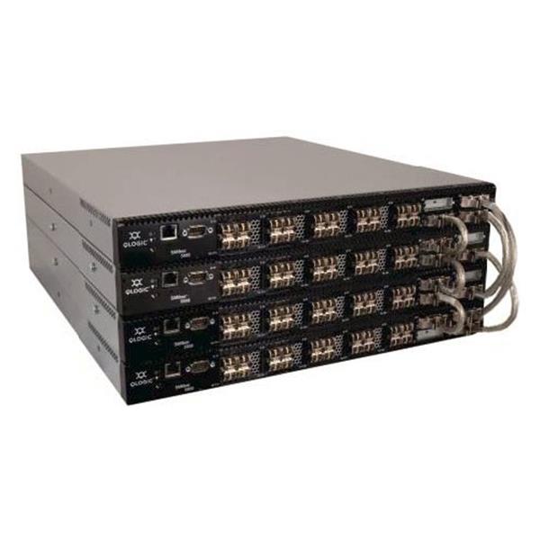 SB5802V-08A QLogic SANbox 5802V 8-Ports 8Gbps Device Ports (Upto 20) plus 4 x 10Gb Stacking Ports (Upgradeable to 20Gb) Fibre Channel Switch (Refurbished)