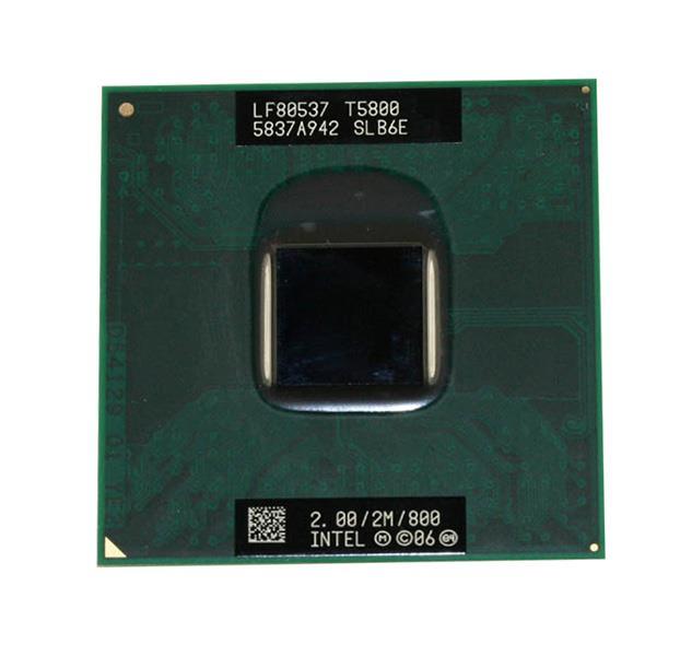 SLB6E Intel Core 2 Duo T5800 2.00GHz 800MHz FSB 2MB L2 Cache Socket PGA478 Mobile Processor