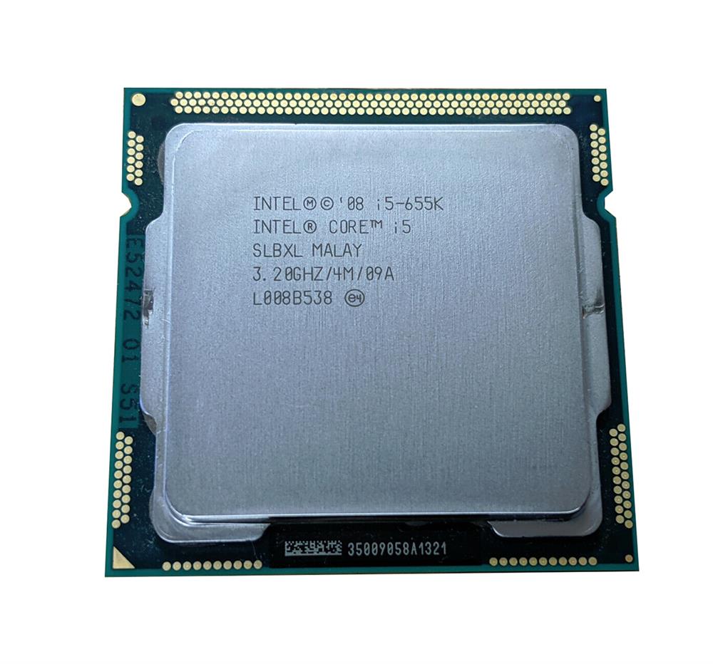 SLBXL Intel Core i5-655K Dual-Core 3.20GHz 2.50GT/s DMI 4MB L3 Cache Socket LGA1156 Desktop Processor