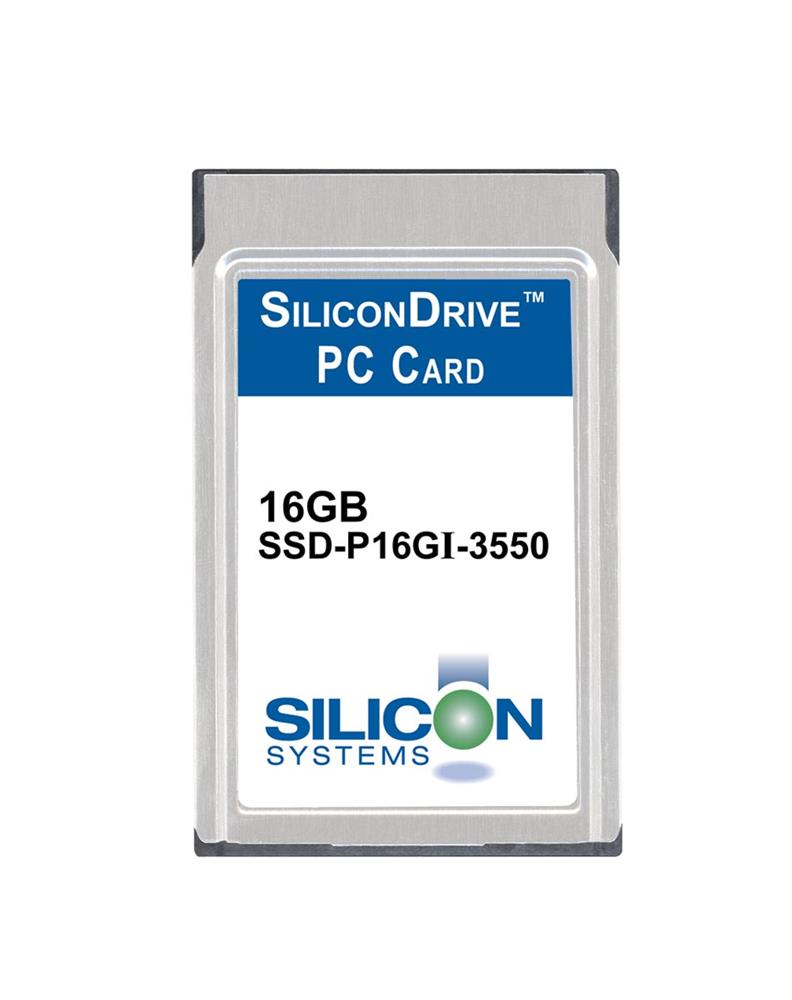 SSD-P16GI-3550 SiliconSystems SiliconDrive 16GB ATA PC Card Type II Internal Solid State Drive (SSD) (Industrial Grade)